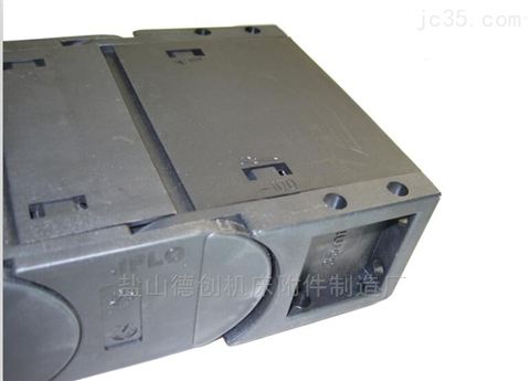自定 機(jī)床35 75油管穿線全封閉塑料拖鏈 鹽山德創(chuàng)機(jī)床附件制造廠